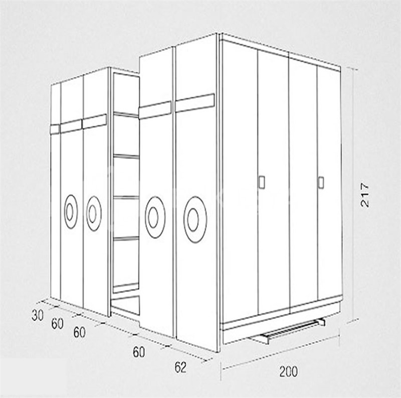 İkili Kompakt Arşiv Dolabı MK-1005 İkili Kompakt Arşiv Dolabı MK-1005